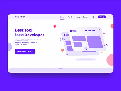Overlay Website UI Design 2020 coding color css design designer developer idea inspiration new overlay tool trend ui uiux ux web website design
