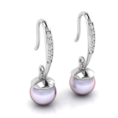 Unique Pearl Earring 3D Model jewel jewelery jewellery jewelry jewelry design jewelry designer jewels matrix rhino3d rhinoceros