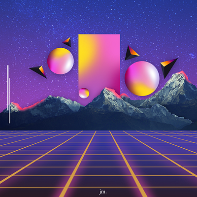 Vaporwave Wallpaper illustration