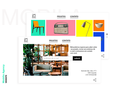 Mobilia Agency Web Design clean colors furniture website portugal website