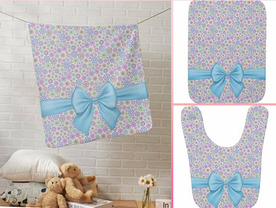 Corey Anne's Custom Creations babies baby babyshower bib blanket burp cloth design illustration nursery