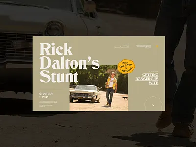 Once Upon A Time In Hollywood — Website concept concept grid layout minimal photos typography ui vintage web design