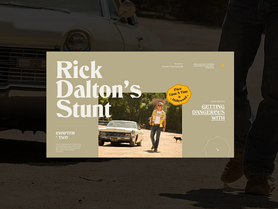 Once Upon A Time In Hollywood — Website concept concept grid layout minimal photos typography ui vintage web design