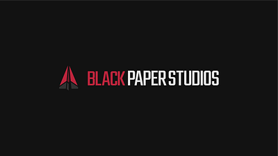 Black Paper Studios branding design flat logo minimal vector