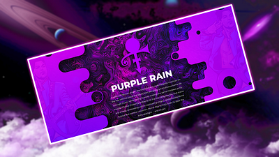 Purple Rain adobe illustrator gredient illustration photoshop prince purple typography