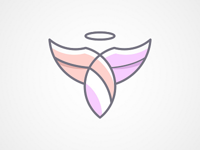 Feminin Angel Logo angel angel logo branding design feminine logo flat icon logo logodesign minimalist logo saint logo simple simple logo