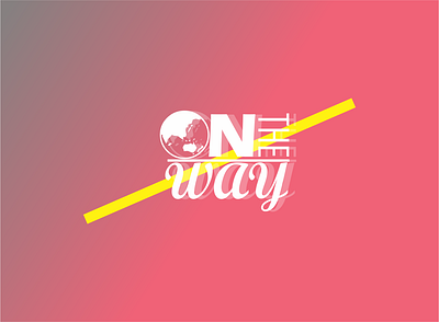 Ontheway_flag design logo typography