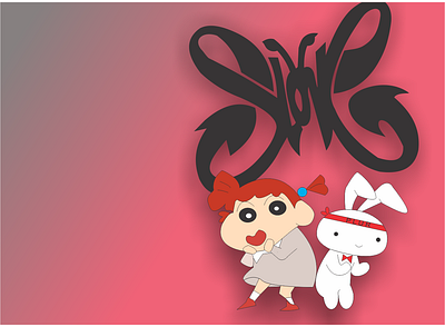 Shinchan Friends x Slank animation design illustration vector