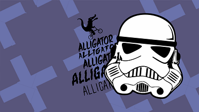 STARWARS x Alligator Ride animation design illustration vector