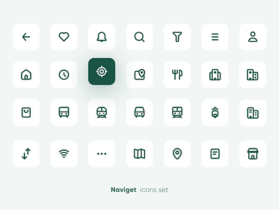 Naviget Icons app branding design icon logo ui