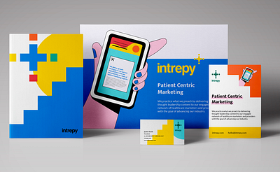Intrepy branding bright design healthcare identity system illustration marketing medical