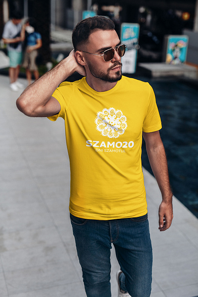 T-Shirt - Summer Festival Branding beard brand branding caucasian glasses handsome identity logo logo design men tshirt tshirt design tshirtdesign tshirts visual identity yellow