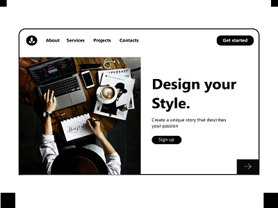 Landign page Design ux web