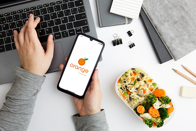 Splash Screen - OrangeApp app design nutrition nutrition app ui ui ux uidesign uiux ux uxdesign uxui