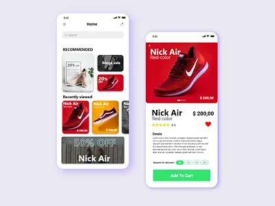 Online Shoe app design adobexd branding design illustration illustrator ui uiux ux web website