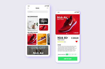 Online Shoe app design adobexd branding design illustration illustrator ui uiux ux web website