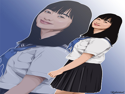 KANNA HASHIMOTO design dorama illustration illustration art indonesia designer kanna hashimoto karya indonesia photoshop vector vectorart vectors waifu