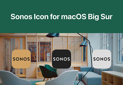 Sonos replacement icon for macOS Big Sur big sur icon macos replacement icon sonos