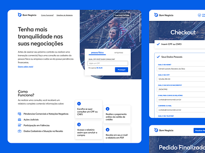 Bom Negócio (Good Deal) business checkout checkout page clean consultation dribbble followers form form design indigo minimal responsive typography ui ui design ux ux design web webapp webdesign