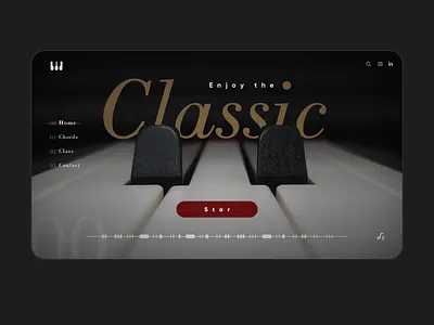 Piano Landing design logo music piano ui ui design user interface ux design visual design web design