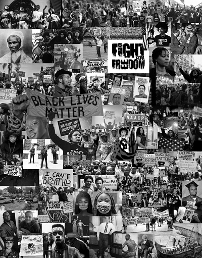 Black Lives Matter Collage blackandwhite blacklivesmatter blm collage design graphic