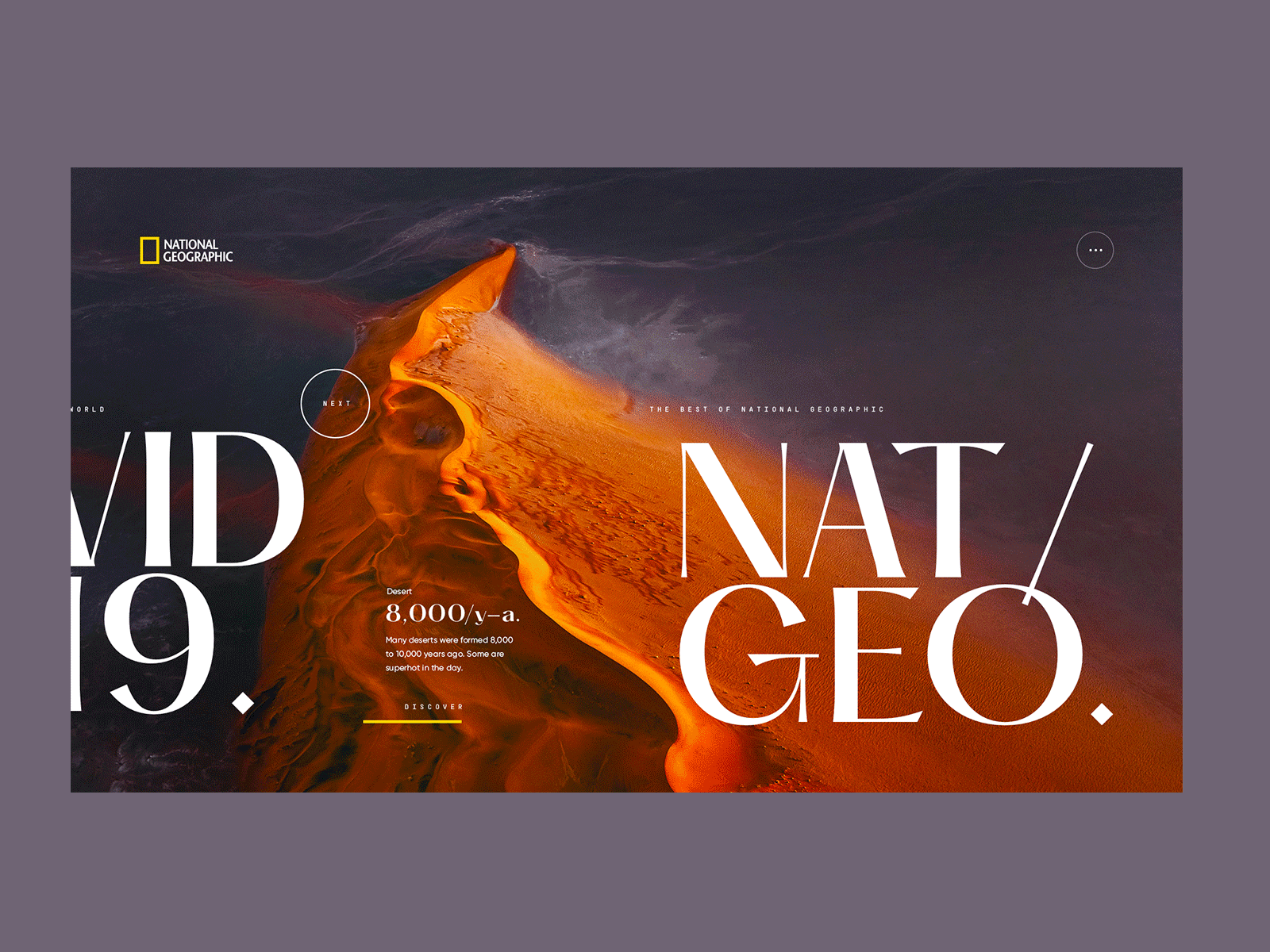 National Geographic - Visual Exploration A.01 concept concept design desktop geographic interaction layout screen ui ux web design