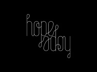 Hope Typography adobe ambigram blackandwhite illustration lettering typo typogaphy