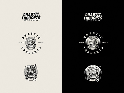 Drastic Thoughts Media Group 1 branding design drawing graphics icon illustration illustrator logo typography vector