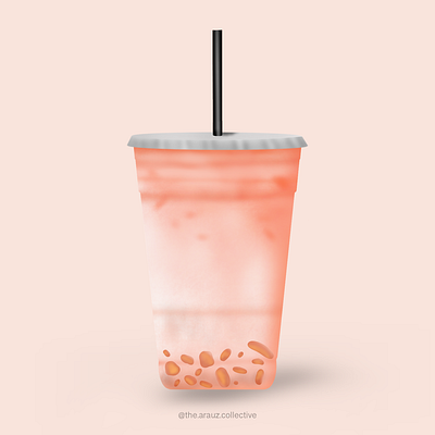 Boba Tea boba boba tea bubble tea design digital art graphic illustration tea