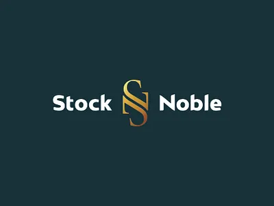 WIP Stock & Noble monogram premium rebrand typography wip