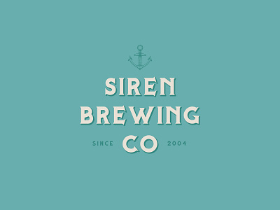 Siren Brewing Co Branding anchor anchor illustration brand design branding branding and identity illustration logo logotype mermaid sea siren typedesign