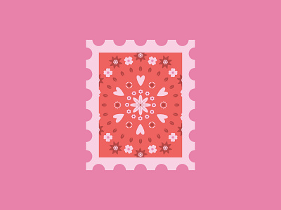 Stamp design mail stamp valentines