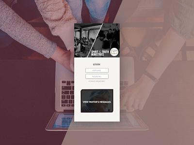 Redesign the Login Screen of a Favorite Site or App app art artwork church design dribbbleweeklywarmup graphic design login philippines stem stem church typography ui ux