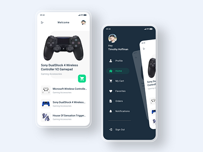 Wireless Gamepad UI Kit Exploration andorid app app design application design design game gamepad interaction interface ios mobile app ui ui design ux web