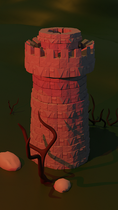 Evil Tower 3dart blender blender 3d blender3dart everydays