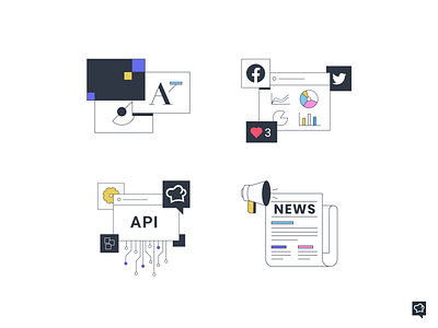 Icons 2d analytics api branding design guidelines icon icons illustration line linen lines news socialmedia