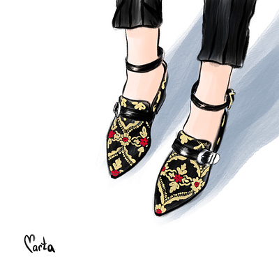 Fashion shoes illustration digital illustration digital painting digitalart fashion fashion illustration girl illustraion illustration illustration art ipadpro procreate shoes
