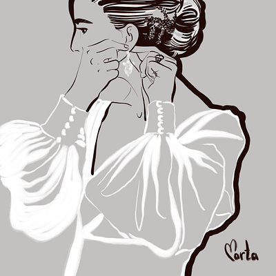 wedding illustration digital illustration digital painting digitalart face fashion fashion illustration illustration illustration art ipadpro procreate wedding