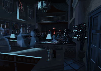 The Tip Top Club - Effect Lighting disney illustration theme park theme parks walt disney world