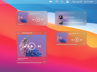 Music Widget for Big Sur apple big sur bigsur blur macos macosx music music player osx player widget widgets