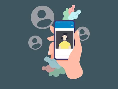 Create profile activity character design figmadesign girl character icon vector illustration mobile app onboarding screen procreate profile screens ui vector vector illustration