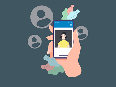 Create profile activity character design figmadesign girl character icon vector illustration mobile app onboarding screen procreate profile screens ui vector vector illustration