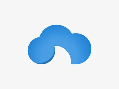 Shark fin cloud logo blue logo branding cloud cloud logo clouds design flat icon logo logodesign shark fin logo shark logo simple symbols