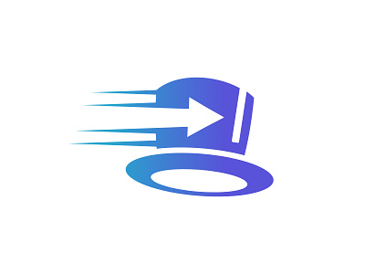 Delivery hat logo branding courier logo delivery delivery logo design fast logo flat hat logo icon logo logodesign magic hat logo simple