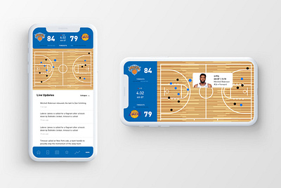 New York Knicks Official App mobile app design new york knicks visual design