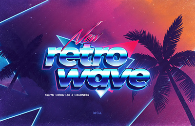 80s Retro Text Effects 1980s 3d 80`s 80s effect effects label logo mockup neon new photoshop retro retrowave style styles synth synthwave text wave
