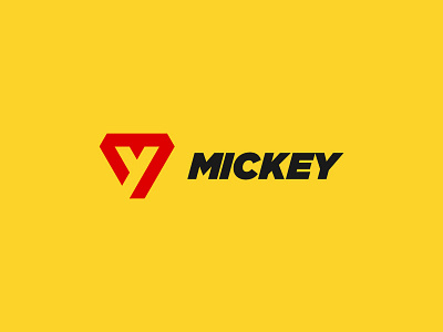 Mickey logo creative logo fitness logo gym logo m logo minimal minimalist logo