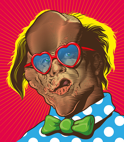 HELLIASIS cinema color design glamour illustration mashup vector