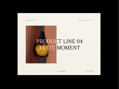 The GC - Taste Moment art direction brand identity branding communication communication design composition design elegant elegant design graphic layout minimal modern visual visual design visual identity