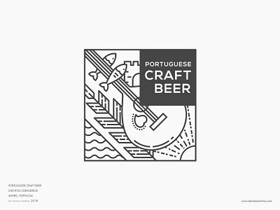 Portuguese Craft Beer // logofolio artesanal aveiro bagde barley beer castle cerveja cerveja artesanal craft beer craftbeer freelancer graphic designer guitar logofolio portugal portuguese sardine sea sun wheat